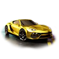 Golden Sports Car Gift TikTok Gift