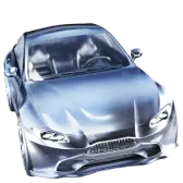 Silver Sports Car Gift TikTok Gift
